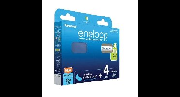 Oplaadbare batterijen PANASONIC ENELOOP AAA 800 mAh 4 szt + doos (BK-4MCDE/4CP+CASE)