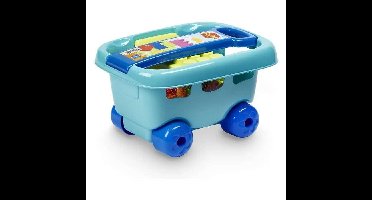 Ecoiffier Trolley gevuld met 30 stuks - Abrick 1479
