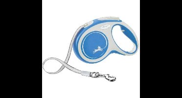 Webbing leash - KERBL - Flexi NewConfort - Maat M - 5m - Max. 25 kg - Blauw