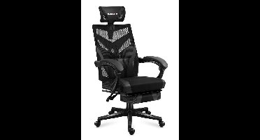 HUZARO COMBAT 5.0 BLACK GAMING STOEL