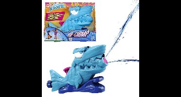 Nerf SOA Hop & Chomp, waterstralen, beweegbare bek, aansluiting voor tuinslang, Nerf Super Soaker, geschikt voor kinderen vanaf 3 jaar.