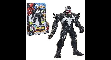 15 cm grote Venom elektronische actiefiguur met geluidseffecten, Spider-Man Venom superheldenspeelgoed, elektronische actiefiguur, geschikt voor kinderen vanaf 4 jaar.