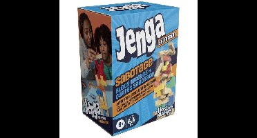 Jenga Sabotage uitbreidingspakket, gezelschapsspel, Hasbro Games, geschikt voor kinderen vanaf 6 jaar.