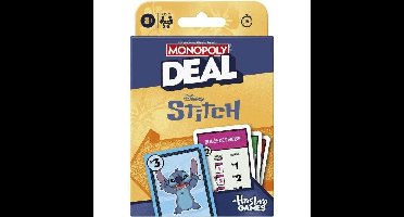Monopoly Deal Stitch, 15 minuten snel kaartspel, Hasbro Games, vanaf 8 jaar