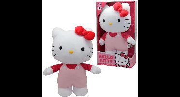 Knuffel - GPTOYS - HELLO KITTY - HKT132 - Roze T-shirtmodel - 30 cm - Vanaf 3 jaar
