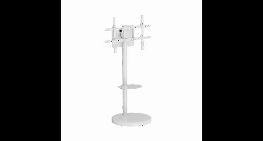 Gembird TVS-86TR-01-W TV-vloerstandaard, 37" - 86", wit