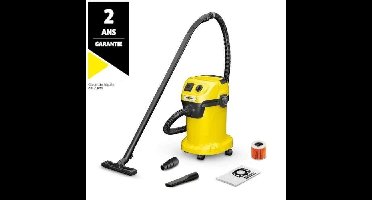 Nat- en droogzuiger KARCHER WD 3 P V-19/4/20 - Polypropyleen tank 19 L - 1000W (draagbaar stopcontact)