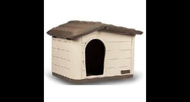 KERBL Buitenhuis voor katten - 60 x 51 x 41 cm - Mocca en bruin - Kunststof