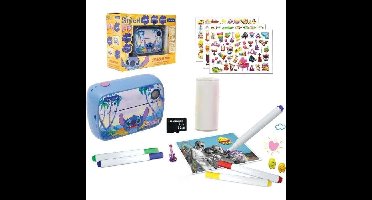LEXIBOOK- Starcam foto + video Stitch instant camera - Twee 1,3 MP-sensoren - Inclusief 2-inch LCD-schermflitser - Blauw