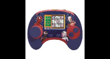 LEXIBOOK - Frans/Engels tweetalige educatieve console - Spiderman, 2,8 inch LCD-scherm - blauw/rood -JCG100DPi1