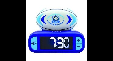 Digitale wekker met lichtgevend 3D-rugbybal-nachtlampje en geluidseffecten