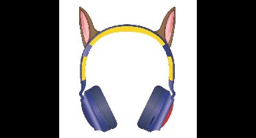 Helm lum. opvouwbare Bluetooth en bedraad met 3D-ontwerp van Chase's oren van Paw Patrol met volumebeperking