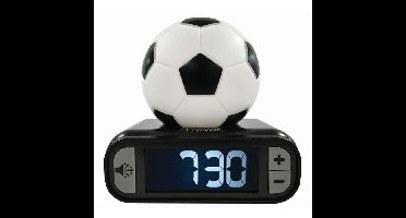 Digitale wekker met voetbalnachtlampje en geluidseffecten