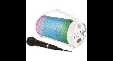 FLASHBOOM Volledig verlichte draagbare Bluetooth-luidspreker met afneembare bedrade microfoon iParty - LEXIBOOK