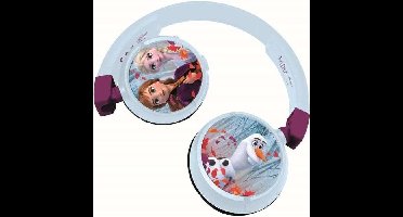 SNOW QUEEN Comfortabele opvouwbare 2-in-1 bluetooth en bedrade hoofdtelefoon voor kinderen met geluidsbeperking - LEXIBOOK