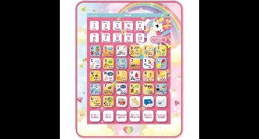 LEXIBOOK - Educatieve en tweetalige tablet met eenhoorn - Frans, Engels - Tweetalig educatief alfabet
