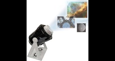 360° pratende planetariumprojector met 24 projecties, sterrenkaart en educatief boekje (Frans/Engels)