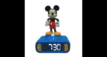 Digitale wekker met 3D Mickey-nachtlampje en geluidseffecten