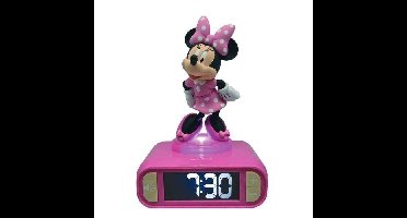 Digitale wekker met 3D Minnie-nachtlampje en geluidseffecten
