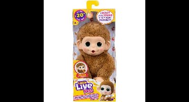 Pluche speelgoed - LITTLE LIVE PETS - Mijn mini-aapje - Karamel - Geschikt voor kinderen vanaf 4 jaar