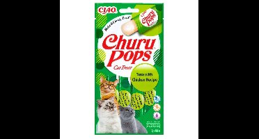 INABA Cat Churu Pops Tuna with chicken - Kattensnoepje - 4x15g