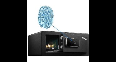 Master Lock LX110BEURHRO biometrische kluis om kostbaarheden te beschermen, zwart, 19,5 x 43 x 37 cm