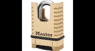 HOOFDSLOT Massief messing hangslot met hoge beveiliging [beschermde beugel] [een combinatie] M1177EURD