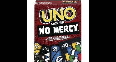 UNO SHOW EM NO MERCY kaartspel - MATTEL - HWV18 - 56 kaarten - Nieuwe meedogenloze regels