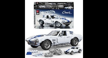 Hot Wheels - Corvette Grand Sport Bouwset - Met 918 onderdelen - Mattel Brick Shop - JGR31