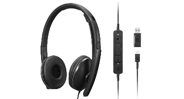 Lenovo 4XD1M45627 hoofdtelefoon/headset Bedraad Hoofdband USB Type-C Zwart