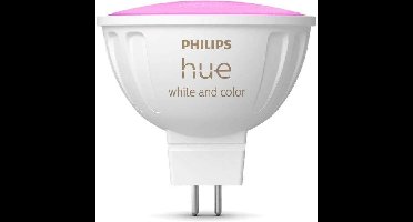 Connected lamp - PHILIPS HUE - MR16 - Wit en gekleurd licht - Bluetooth compatibel - Werkt met app en stem