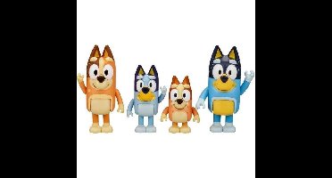 4 volledige Bluey Family Figures - Moose Toys - van 3 jaar oud