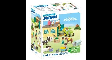 PLAYMOBIL JUNIOR - 71656 - Boerderijtractor en dieren