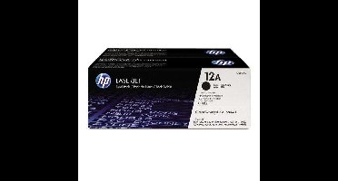 HP 12A (Q2612AD) zwarte tonercartridge voor HP LaserJet - 2 stuks