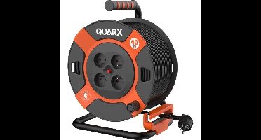 Kabelhaspel - QUARX - DIY - 40m, H07RN-F 3G2,5mm², metalen trommel