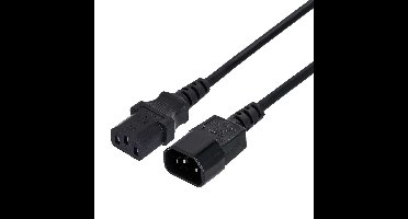 Gembird PC-189-VDE electriciteitssnoer Zwart 1,8 m C14 stekker