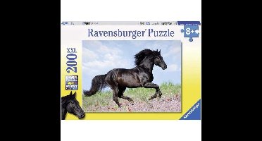 200 stukjes XXL Zwarte hengstpuzzel - Kind - Landschap en natuur - 8 jaar - 12803 - Ravensburger