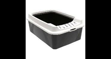Kattenbak met randen - ROTHO MYPET - BONNIE - 57,2 x 39,3 x 20,9 cm - Zwart