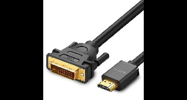 Ugreen HD106 DVI 24+1-pins/HDMI FHD 60 Hz 1,5 m kabel (zwart)