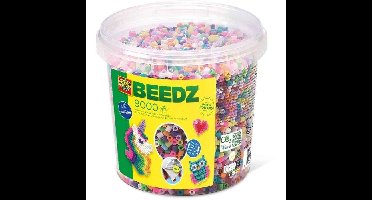 Mix strijkkralen - 9000 trendy doosjes - SES CREATIVE - 9000 kralen in vrolijke kleuren.