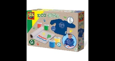 SES CREATIVE - Vingerverfset met Eco-schort - 100% gerecycled