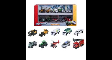 MAJORETTE - Majo City 10 stuks geschenkverpakking - vanaf 3 jaar