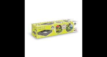 Smoby BAC Square Garden 2 in 1: zand- en vierkante groentepleister - 76x76cm - opgerichte tarpauline geleverd