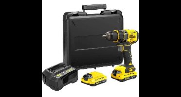 80 Nm borstelloze lithiumboormachine 18V - 2 accu's 2Ah - STANLEY FATMAX V20 - SFMCD720D2K-QW