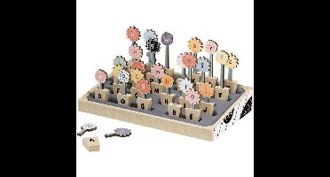 Abc Bloemen - TOP HELDER - 26 Bloempotten - Hoofdletters - Kleine letters - Alfabet