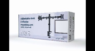 Gembird MA-D2-01 flat panel bureau steun 81,3 cm (32") Zwart