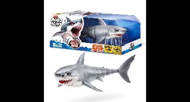 Interactief speelgoed - ZURU - Shark Attack Robo Alive - Grote witte haai met realistische bewegingen en gloeiende ogen