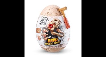 Graafspel - ZURU - ROBO ALIVE Dino Fossielen Vinden - 4 Dinosaurussen om te Monteren - Rots en Slijm - Fossielen om te Verzamelen