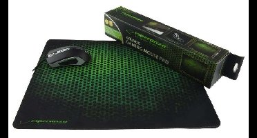 Esperanza EA146G Zwart, Groen Game-muismat
