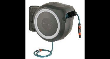 GARDENA Automatische muurhaspel RollUp M / L 25 m met witte rand